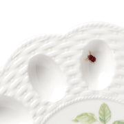 Butterfly Meadow Egg Tray by Lenox – 11.8" x 11.8" x 0.8", Porcelain, Multicolor, Model 893457