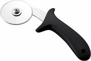 Winco 2 1/2" Black Plastic Pizza Cutter, Blade, Handle