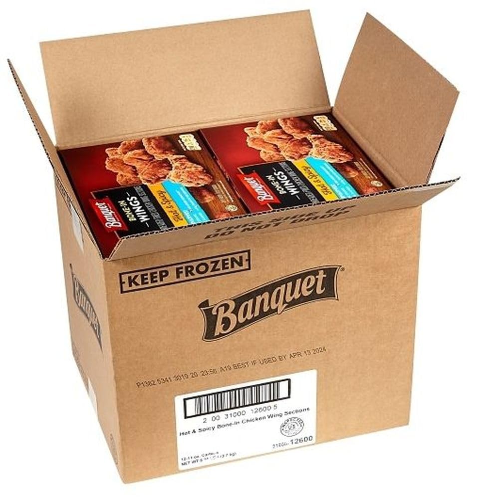 Banquet Hot and Spicy Wings by ConAgra – 11 Ounce (Pack of 12), Pack of 12