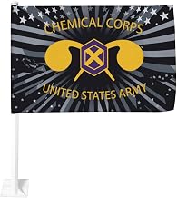 Us Chemical Corps Car Flag12x18 Inch Double Sided Outdoor Decoration Flag