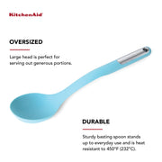Silicone Basting Spoon by KitchenAid – One Size, Silicone, Aqua Sky (Silicone), Model KL003OHAQA