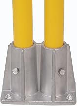 Global Industrial Steel Double Socket Base for Pedestrian Barrier