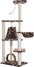Armarkat Cat Tree Model A6601, Saddle Brwon W/White Paw Print