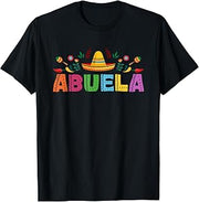 Abuela Mexican Fiesta Bday Party Theme Matching Family T-Shirt