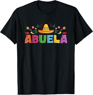 Abuela Mexican Fiesta Bday Party Theme Matching Family T-Shirt