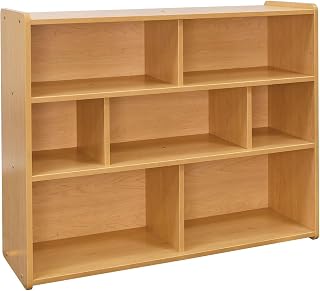 Tot Mate 46" Wood Composite School Age Compartment Storage in Maple