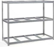 Global Industrial Wide Span Rack 96Wx36Dx60H, 3 Shelves No Deck 1100 Lb Cap. Per Level, Gray