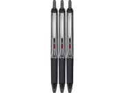 Precise V10 RT Retractable Ball Pens by PILOT – 3 Count (Pack of 1), Metal, Black, Model 26052