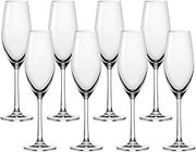 Anchor Hocking Champagne Flutes, Sondria 7 Ounce Champagne Glasses, Set of 8
