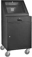Global Industrial Mobile LCD Console Computer Cabinet for 21" Diagonal