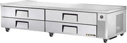 True S/S 4-Drawer 96"W Refrigerated Chef Base