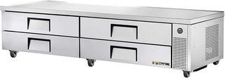 True S/S 4-Drawer 96"W Refrigerated Chef Base