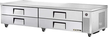 True S/S 4-Drawer 96"W Refrigerated Chef Base
