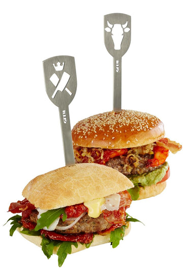 Hamberger Skewers Spark by GEFU – One Size, Stainless Steel, Silver, Model GF15435