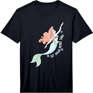 Disney The Little Mermaid Ariel Let Your Heart Sing Sketch Performance T-Shirt
