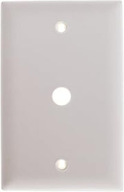 Pass & Seymour TP11WCC15 1 Gang Telephone Hole Opening Wall Plate, Nylon, White