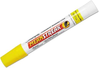 Sharpie Mean Streak Waterproof Marking Stick, 12 Yellow Markers (85005)