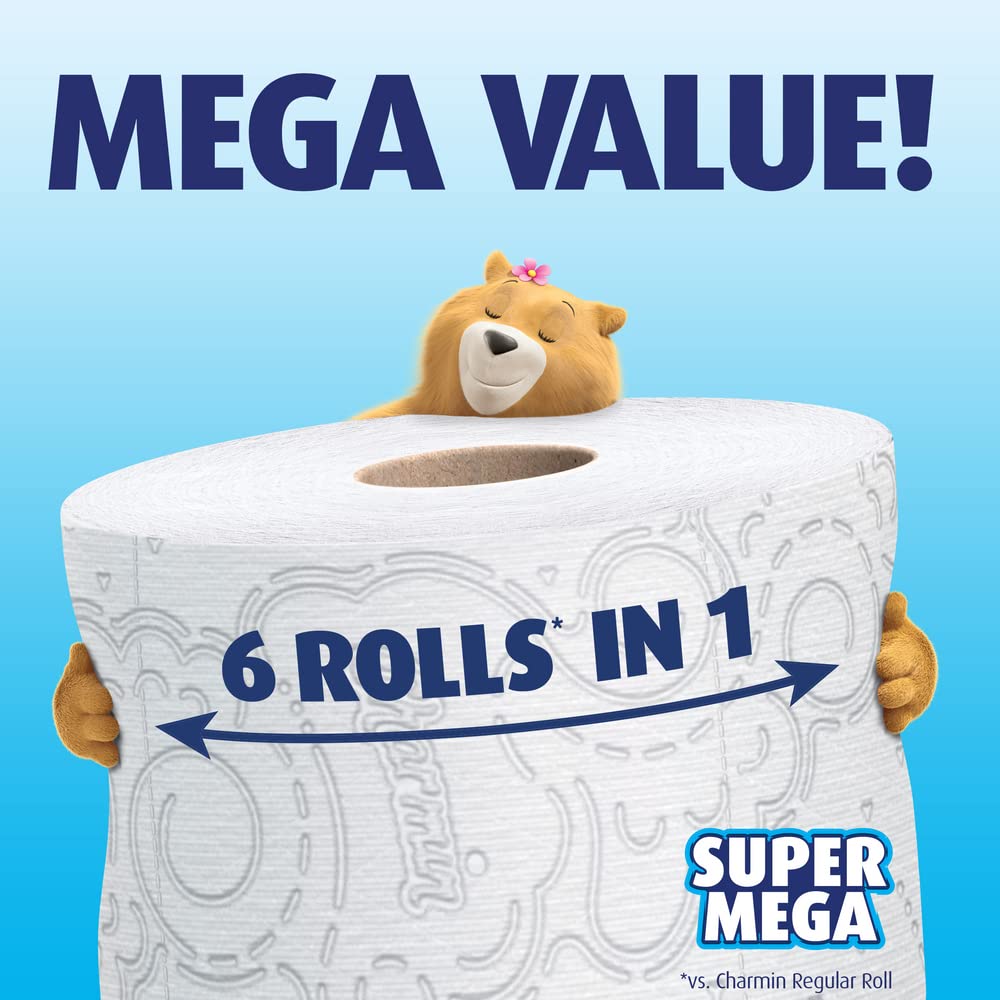 Ultra Soft Toilet Paper by Charmin – 6 Count (Pack of 1), Paper, White, Pack of 6