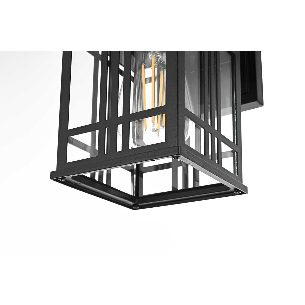 Harley One Light Outdoor Wall Sconce Black by Lighting Design – Aluminum, Black, Model OD613W12BK