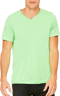 BELLA+CANVAS Bella + Canvas Unisex Jersey Short-Sleeve V-Neck T-Shirt 2XL NEON GREEN