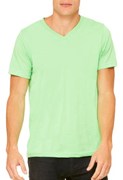 Bella + Canvas Unisex Jersey Short-Sleeve V-Neck T-Shirt 2XL NEON GREEN by BELLA+CANVAS – Jersey, Neon Green, Model 3005