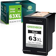 GREENBOX 63XL Black Ink Cartridge High Yield for 63XL Ink Cartridge, 1-Pack | Replacement for HP 63XL Ink Black for Envy 4520 4516 4526 4521 Officejet 4650 3830 3831 4655 Deskjet 1112 3632 2130 Printer