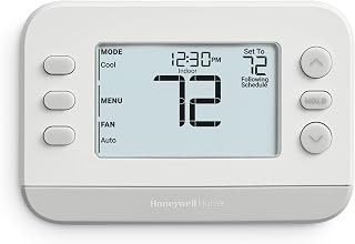 Honeywell Home X2P Programmable Thermostat, White | Conventional/Heat Pump Compatibility, Flexible Schedule, RTH22B