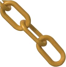 Mr. Chain Plastic Barrier Chain, Gold, 500 ft Length (50009-500)