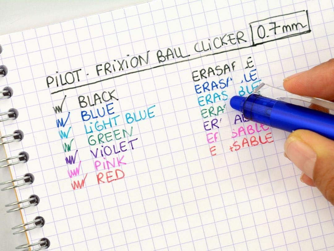 Frixion Erasable Rollerball Pen - Black Single by PILOT – 1 Count (Pack of 1), Plastique, Green, Model 224101204