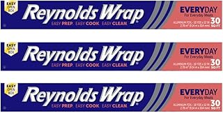 Reynolds Classic Kitchen Foil | Aluminium Foil | Tin Foil for Cooking, BBQ, Roasting | Pack of 3 Rolls, 304mm x 9.14m | Packaging May Vary