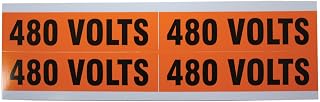 Ideal Industries 44-364 Voltage & Conduit Marker Card, "480V", Medium