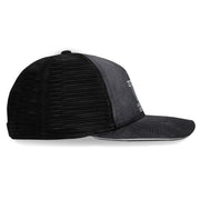 Performance Adjustable Trucker Hat for Men and Women by Headsweats – Polyester, Black/Grey, Model 7755
