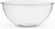 Vegware Compostable Clear PLA Plastic 32oz Wide Large Salad Bowls, Case of 300, Round Cold Food Containers, Renewable Plant-Based, 185-Series Lids Available, Disposable