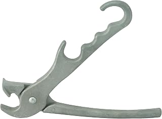 Winco 8" Pizza Pan Cast Aluminum Gripper, Cast Aluminum | Great for Pizza Baking, Crisp Crusts, Pizzerias and Foodservice