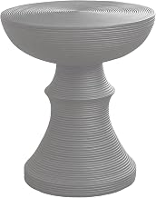 Monarch Specialties I 4144 Accent Table, 25" H, Indoor Or Outdoor, Side Table, End, Bedroom, Living Room, Nightstand, Round, Grey, Contemporary, Modern