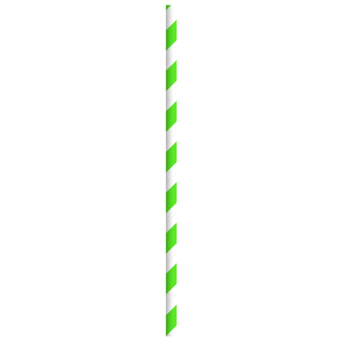 PACKNWOOD 210CHP19EMB-straws drinking green - green and white straws-wrapped green striped straws- biodegradable green stripe