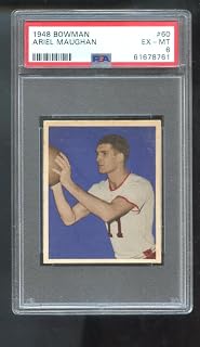 1948 Bowman #60 Ariel Maughan ROOKIE RC PSA 6 Graded Basketball Card 48 St. Louis Bombers