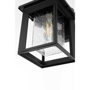 Judson One Light Outdoor Wall Sconce Black by Lighting Design – Aluminum, Black, Model OD348W12BK