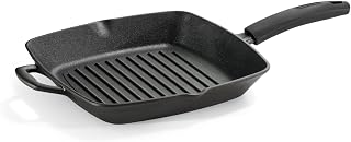 Tramontina Titanex Cast Iron Grill Pan, Pre-Seasoned, Induction