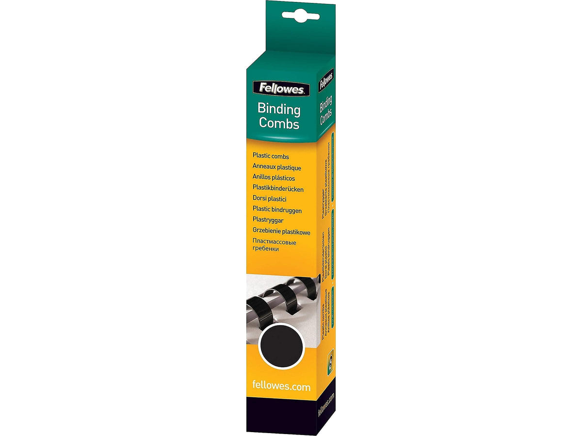 Fellowes Black / 100 Count (Pack of 5) / Comb Bindings Combs & Spines