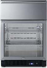 Summit Appliance 23.63 in. Commercial Refrigerator with Drawer in Stainless Steel SCR615TD