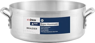 Winco USA Super Aluminum Braizer, Heavy Weight, 28 Quart, Aluminum