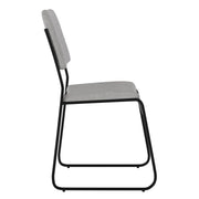 Flash Furniture Gray Fabric/Black Frame / Set of 1 / Contemporary Stacking Chairs