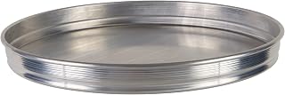 Winco 12"x1.5" Aluminum pizza pan, Silver | Multi-use, Even heating, Great for Pizza Baking, Crisp Crusts, Pizzerias and Foodservice