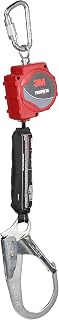 3M Protecta Self-Retracting Lifeline with Carabiner 3100515, Web, Steel Rebar Hook, 11 ft.