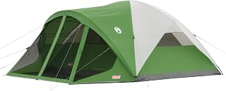 Coleman Evanston Tent with Screen Room Weatherproof Tent Sets Up in 15 Mins Included Rainfly & Carry Bag Made of PFAS-Free Materials