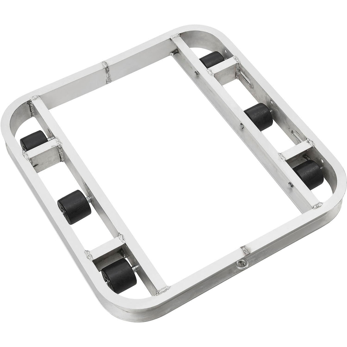 Aluminum Pallet Dolly with Tilt Rollers by Global Industrial – Aluminum, Silver, Model 800500