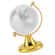 Round Crystal Glass Globe World Map Sphere Decor by Xixian – Gold, Model Xixianxrncwz8j7b-01