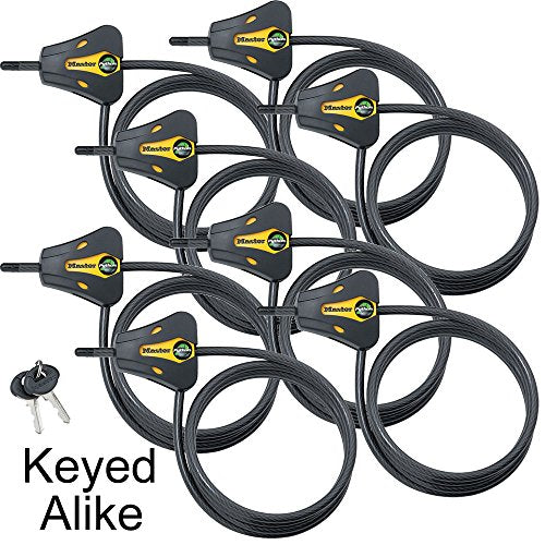 Master Lock 8 Pack / yellow and black / Modern Cables & Chains