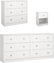 Tvilum Portland White 3-Piece Bedroom Set